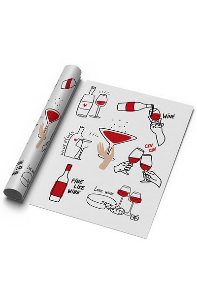 Sweetco Αφίσα Κουζίνας Wine Bar - Wine Lovers χωρίς Κάρυσμα