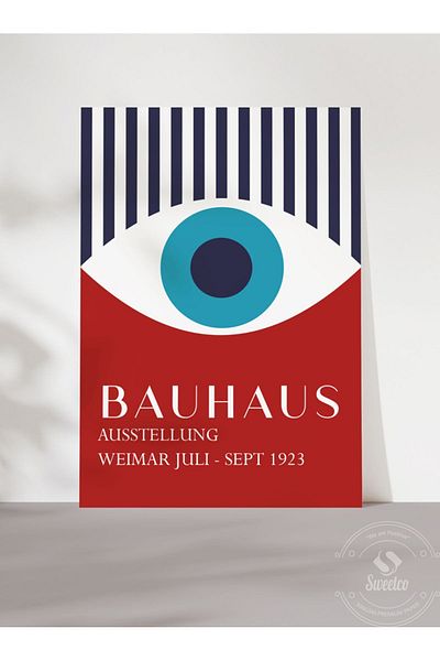 Sweetco Αφίσα Bauhaus Eye χωρίς πλαίσιο |   Αφηρημένη αφίσα τέχνης