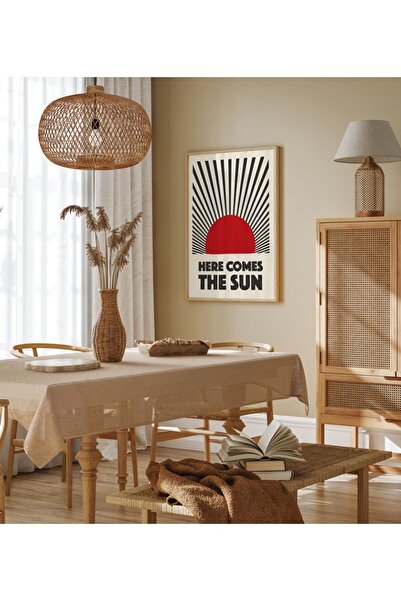 Sweetco Here Comes The Sun Çerçevesiz Poster | İşte Güneş Doğuyor Posteri