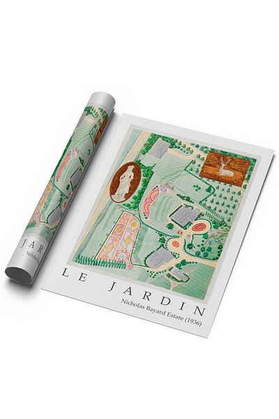 Sweetco Αφίσα Le Jardin No3 χωρίς πλαίσιο |   Αφίσα Βοτανικής Κήπου