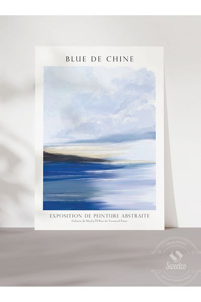 Sweetco Μπλε αφίσα χωρίς πλαίσιο - De Chine