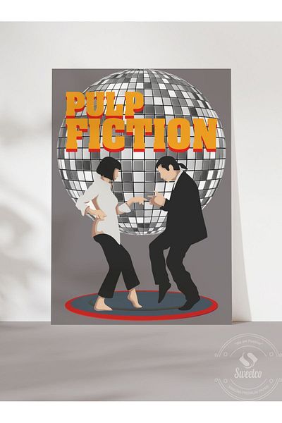 Sweetco Αφίσα χωρίς πλαίσιο Pulp Fiction |   Φτηνή αφίσα ταινίας μυθιστορήματος