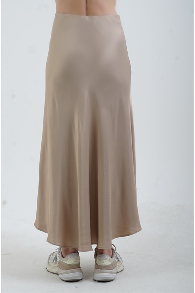 Zelish My Sister Χρυσή σατέν φούστα