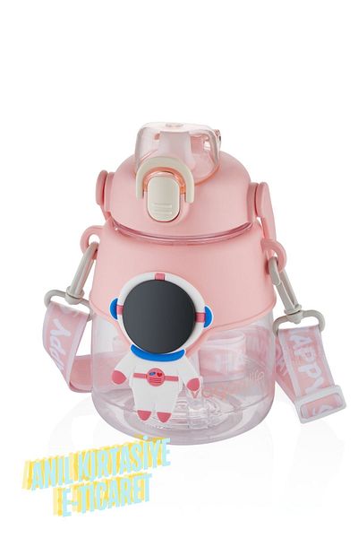 Vagonlife 1250 ml Space Themed Polycarbonate Water Bottle with Hanger and Handle