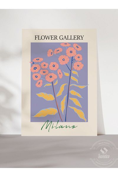 Sweetco Αφίσα Flower Gallery Milano χωρίς πλαίσιο |   Αφίσα της Flower Gallery Milan