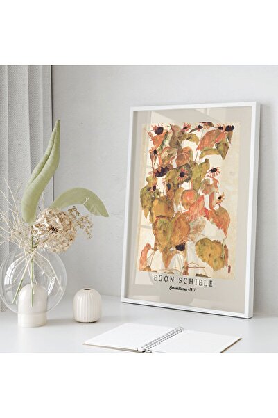 Sweetco Çerçevesiz Poster Sonnenblumen By Egon Schiele | Sanat Ressam Art Poster Poster