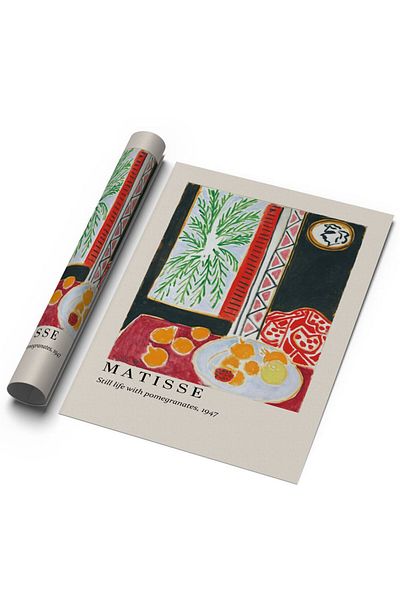 Sweetco Ακατέργαστη ζωγραφική με ρόδια από τον Henri Matisse Αφίσα χωρίς πλαίσιο