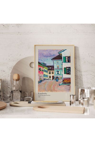 Sweetco Top Of The Johannisstrasse by Kandinsky Çerçevesiz Poster | Sanat Ressam Poster