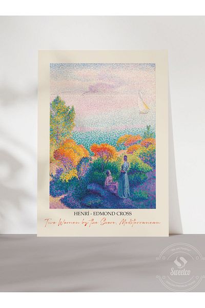 Sweetco Δύο γυναίκες από τον Henri Edmond Cross χωρίς πλαίσιο αφίσα