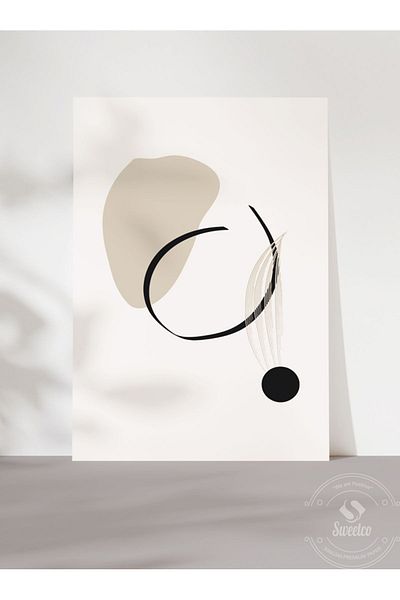 Sweetco Αφίσα χωρίς πλαίσιο Soft Strokes |   Αφηρημένη αφηρημένη αφίσα