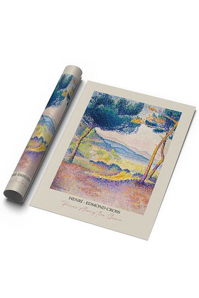 Sweetco Πυρήνες κατά μήκος της ακτής από τον Henri Edmond Cross Αφίσα χωρίς πλαίσιο