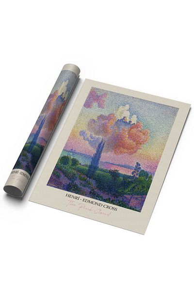 Sweetco Το ροζ σύννεφο του Henri Edmond Cross χωρίς πλαίσιο