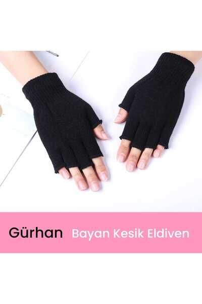 Gürhan Çorap قفازات شتوية حرارية سوداء - قفازات أصابع فاخرة عالية الجودة