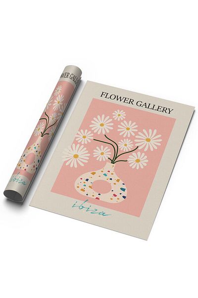 Sweetco Αφίσα Flower Gallery Ibiza χωρίς πλαίσιο |   Αφίσα Flower Gallery Ibiza
