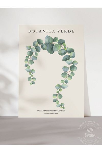 Sweetco Αφίσα Botanica Verde χωρίς πλαίσιο |   Βοτανική αφίσα