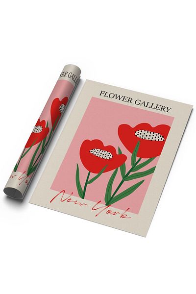Sweetco Αφίσα Flower Gallery New York χωρίς πλαίσιο |   Αφίσα της Γκαλερί των λουλουδιών της Νέας Υόρκης