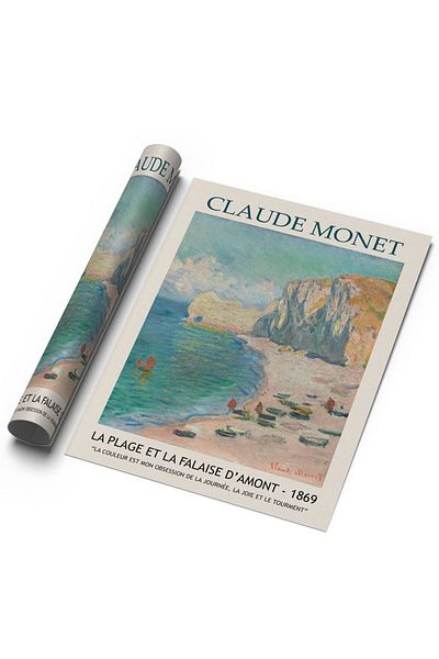 Sweetco La Plage από τον Claude Monet Αφίσα χωρίς πλαίσιο