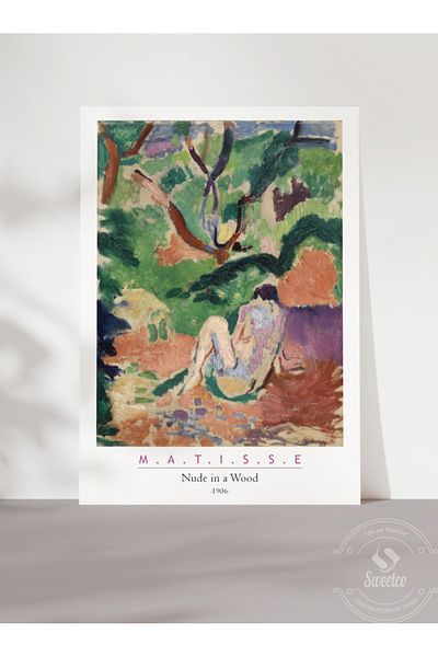 Sweetco Γυμνό σε ξύλο από τον Henri Matisse Αφίσα χωρίς πλαίσιο