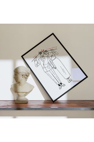 Sweetco Love Is A Way Of Being Çerçevesiz Poster | Aşk Bir Var Olma Biçimidir Çift Couple Poster