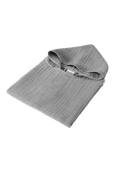 Denizli Concept Grau Juno Musselin Poncho - 74x80 Cm