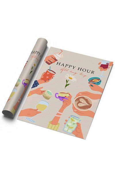 Sweetco Αφίσα Happy Hour No2 χωρίς πλαίσιο |   Αφίσα Happy Hours No2