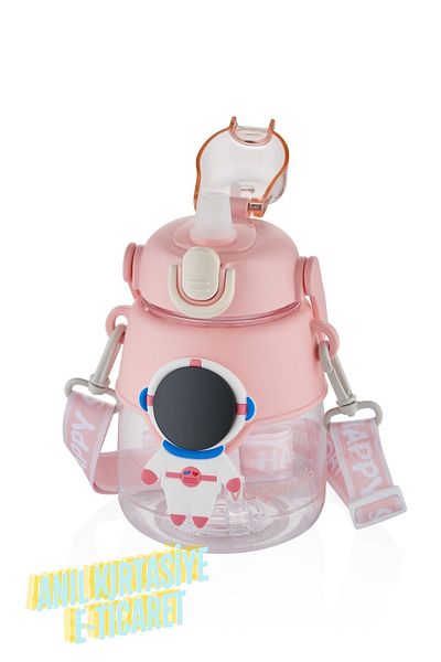 Vagonlife 1250 ml Space Themed Polycarbonate Water Bottle with Hanger and Handle