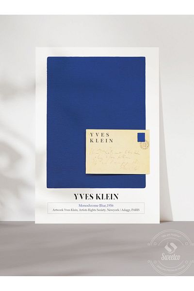 Sweetco Μονόχρωμο μπλε 1956 No2 από τον Yves Klein Αφίσα χωρίς πλαίσιο