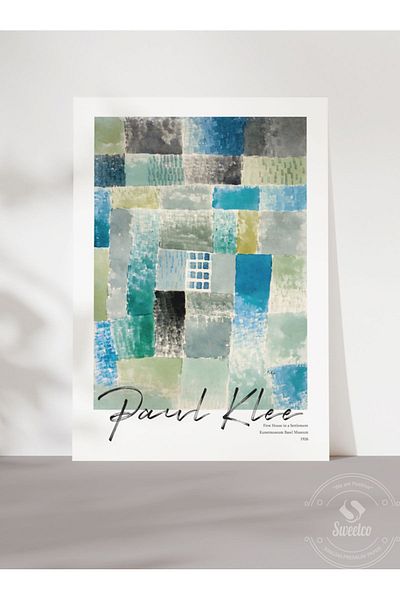 Sweetco Πρώτο σπίτι σε κατοικίδιο από τον Paul Klee Αφίσα χωρίς πλαίσιο