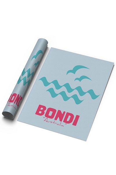 Sweetco Αφίσα Bondi χωρίς πλαίσιο |   Αυστραλιανή αφίσα