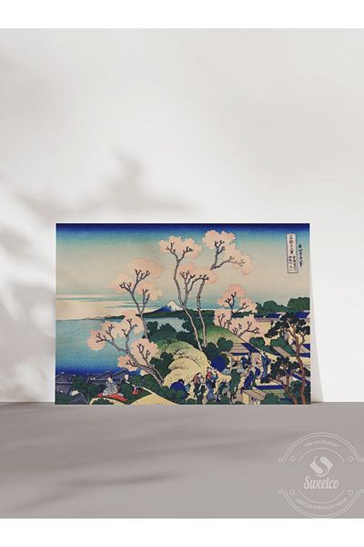 Sweetco Γκρι στο Shinagawa στο Tokaido από τον Goten Yama Αφίσα χωρίς πλαίσιο