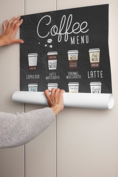 Sweetco Coffee Menu No2 Çerçevesiz Poster | Kahve Menü Espresso Bar Mutfak Drink Poster