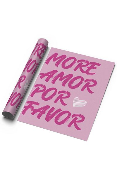 Sweetco Περισσότερα Amor Por Favor Αφίσα χωρίς πλαίσιο |   Περισσότερη αγάπη Παρακαλώ αφίσα τυπογραφίας