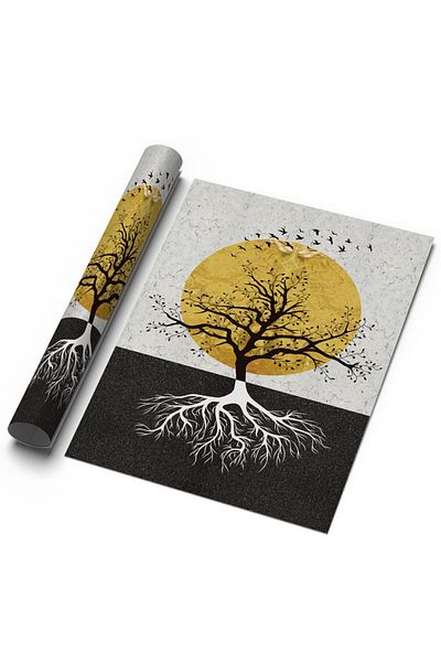 Sweetco Αφίσα χωρίς πλαίσιο Tree Of Life |   Αφίσα Tree of Life Nature Sun Bird