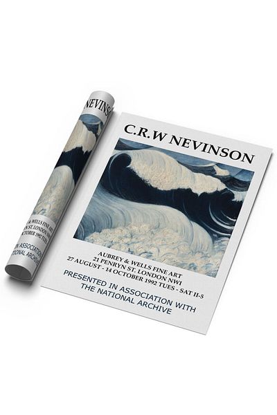 Sweetco The Wave 1917 από την αφίσα CRW-Nevinson χωρίς πλαίσιο |   Αφίσα ζωγράφου τέχνης