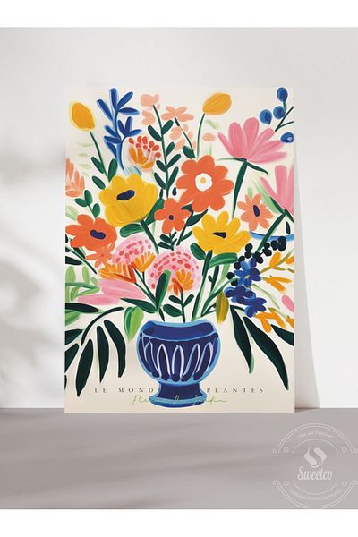 Sweetco Αφίσα χωρίς πλαίσιο Plantes No1 |   Φυτά Μποτανική Αφίσα