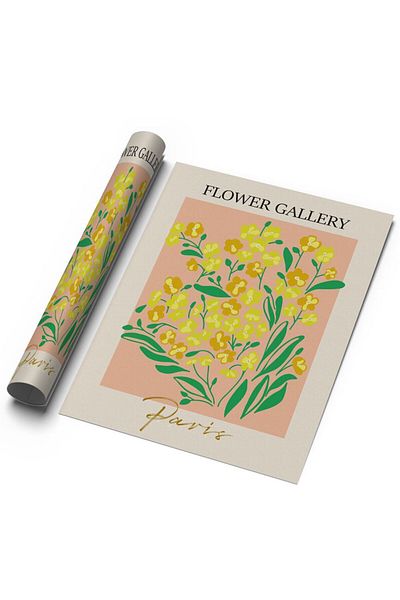 Sweetco Αφίσα Flower Gallery Paris χωρίς πλαίσιο |   Αφίσα της Γκαλερί των λουλουδιών του Παρισιού