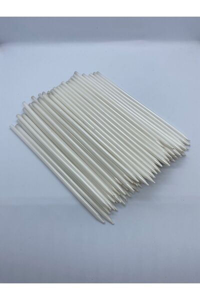 BENN Uzun Metalik Pasta Mumu Beyaz / Sedef20 cm 100'lü