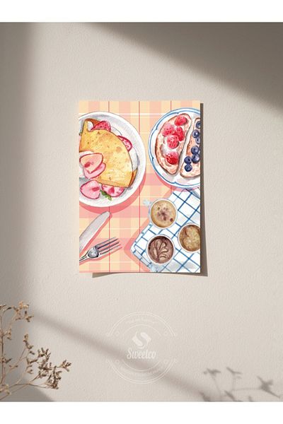 Sweetco Αφίσα ειδικής πρωινής χωρίς πλαίσιο |   Προσαρμοσμένη αφίσα καφέ κουζίνας εστιατορίου πρωινού