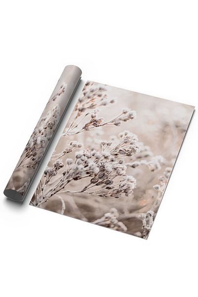 Sweetco Αφίσα χωρίς πλαίσιο Beige Grass No2 |   Μπεζ αφίσα με φύλλα λουλουδιών
