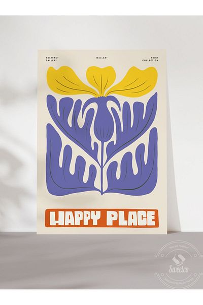 Sweetco Αφίσα Happy Place χωρίς πλαίσιο |   Αφίσα Happy Venue