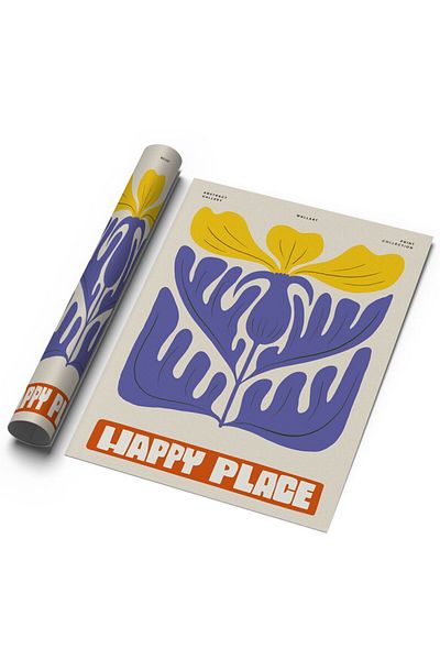 Sweetco Αφίσα Happy Place χωρίς πλαίσιο |   Αφίσα Happy Venue