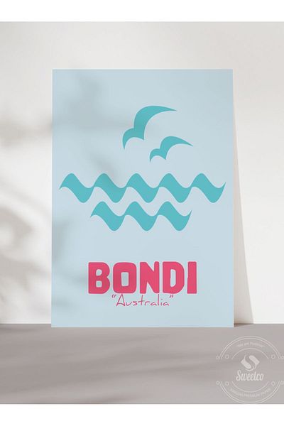 Sweetco Αφίσα Bondi χωρίς πλαίσιο |   Αυστραλιανή αφίσα