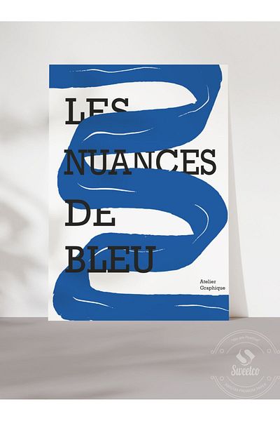 Sweetco Αφίσα χωρίς πλαίσιο Les Nuances De Bleu - Αποχρώσεις του μπλε