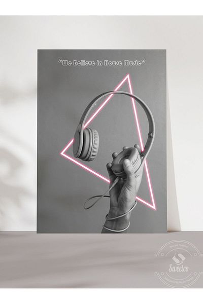Sweetco House Music Αφίσα Μουσικής Κατασκευής DJ - Χωρίς πλαίσιο