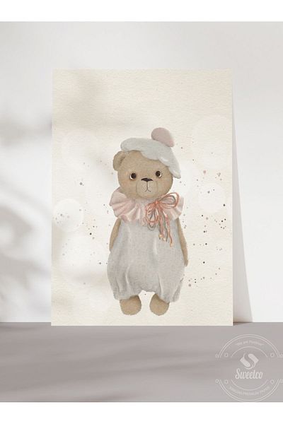 Sweetco Αφίσα Baby Bear χωρίς πλαίσιο |    Αφίσα Animal Baby Bear Παιδικό Βρεφικό Δωμάτιο