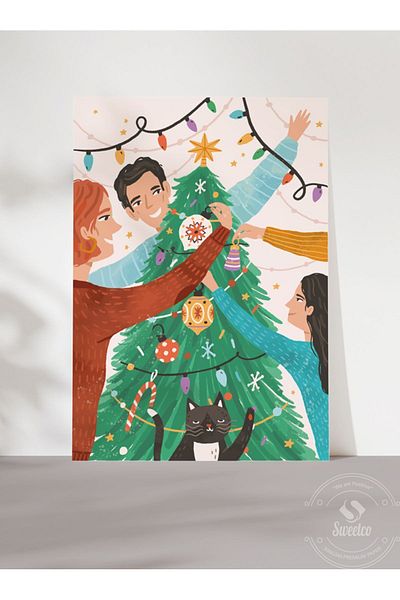 Sweetco Joyful Tree - Πρωτοχρονιάτικο και Χριστουγεννιάτικο Δέντρο Χριστουγεννιάτικη Αποκριάτικη Προσομοίωση