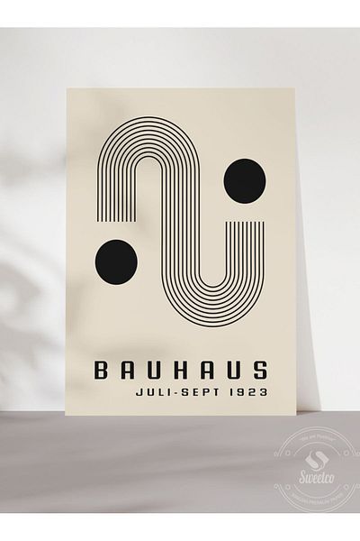 Sweetco Bauhaus Ιούλιος Σεπτέμβριος 1923 Αφίσα Νο1 χωρίς πλαίσιο |   Αφηρημένη αφίσα αφηρημένης τέχνης