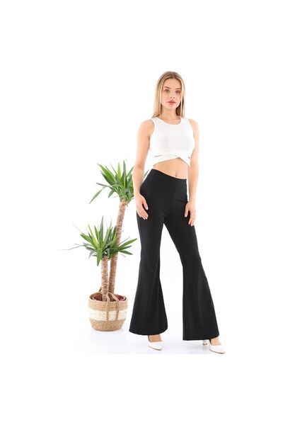 GRİLAND Дамски черни клинове за гмуркане с висока талия, с прилепнала кройка