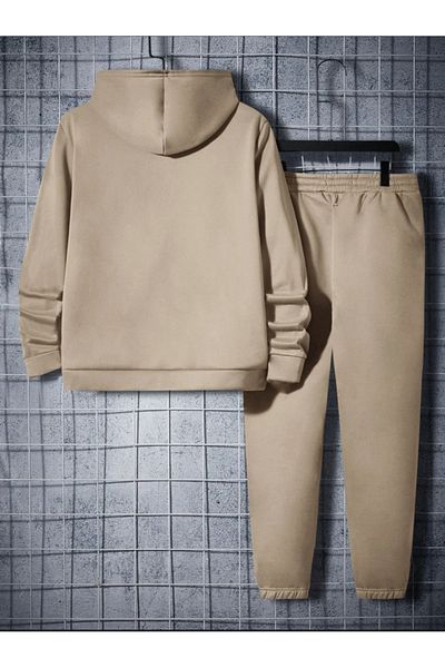 DWN WEAR 3 Thread Cotton Unisex Winter Tracksuit Set - Long Sleeve Bottom-Top Set