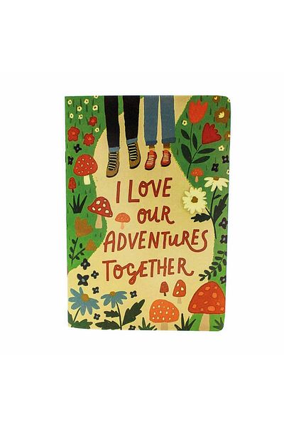 PALTO TASARIM Our Adventures A5 Unlined Diary Design Notebook